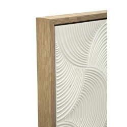 Cornisa dorada pintada sobre lienzo H – Lujo y refinamiento decorativo (50 x 3 x 70 cm)