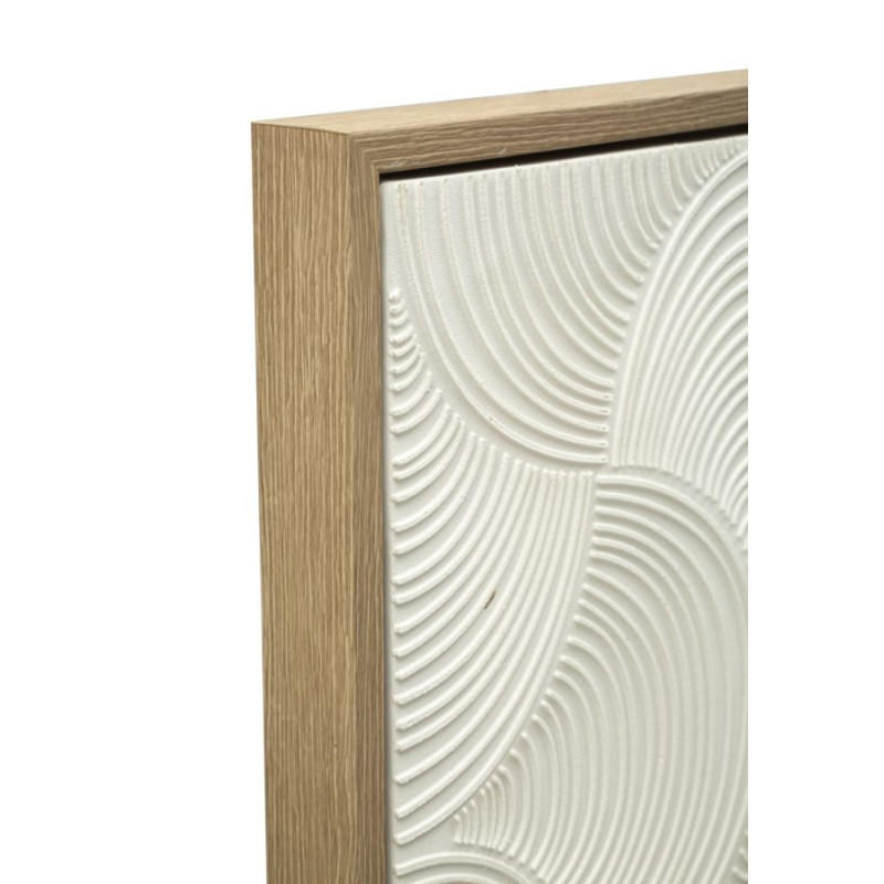 Corniche dorée peinte sur toile H – Luxe et raffinement décoratif (50 x 3 x 70 cm)