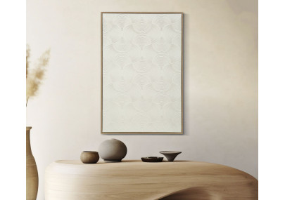 Cornice dorata dipinta su tela H – Lusso e raffinatezza decorativa (50 x 3 x 70 cm)