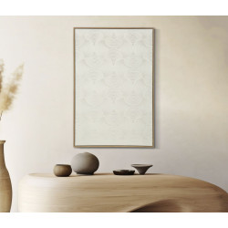 Cornisa dorada pintada sobre lienzo H – Lujo y refinamiento decorativo (50 x 3 x 70 cm)