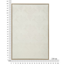 Corniche dorée peinte sur toile H – Luxe et raffinement décoratif (50 x 3 x 70 cm)