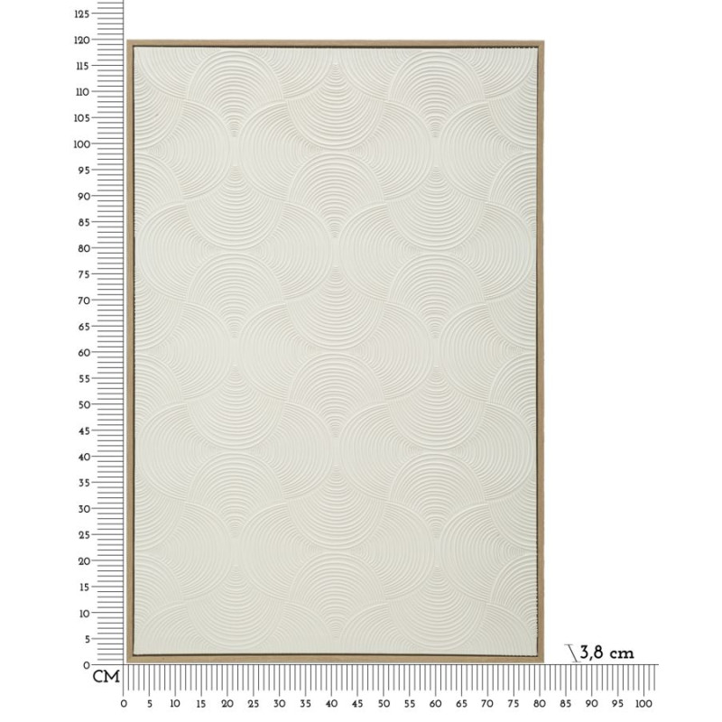 Corniche dorée peinte sur toile H – Luxe et raffinement décoratif (50 x 3 x 70 cm)