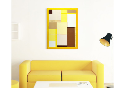 Impressione su tela laccata acrilica B – Design raffinato e di tendenza (60 x 3,3 x 80 cm)