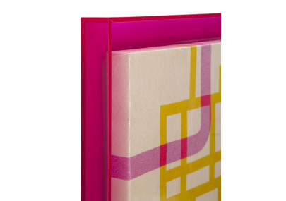 Modis com impressão em tela envernizada B – Decoração de parede elegante (60 x 3,3 x 80 cm)