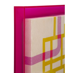 Moduli con stampa su tela laccata B – Elegante decorazione da parete (60 x 3,3 x 80 cm)