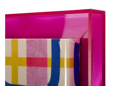 Moduli con stampa su tela laccata B – Elegante decorazione da parete (60 x 3,3 x 80 cm)