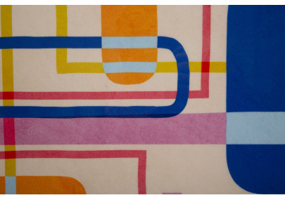 Moduli con stampa su tela laccata B – Elegante decorazione da parete (60 x 3,3 x 80 cm)