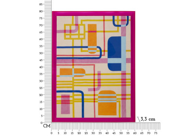 Títulos con impresión en lienzo lacado B – Elegante decoración de pared (60 x 3,3 x 80 cm)