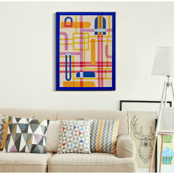 Impresión en lienzo Picassiy H – Arte moderno y dinamismo (50 x 3,3 x 70 cm)