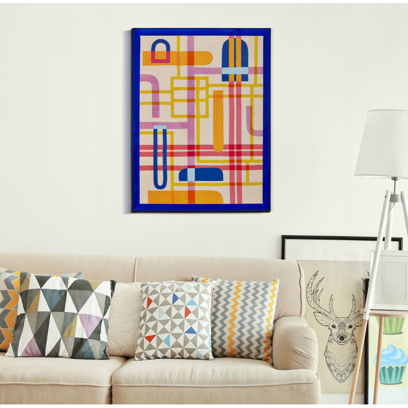 Impression sur toile Picassiy H – Art moderne et dynamisme (50 x 3,3 x 70 cm)