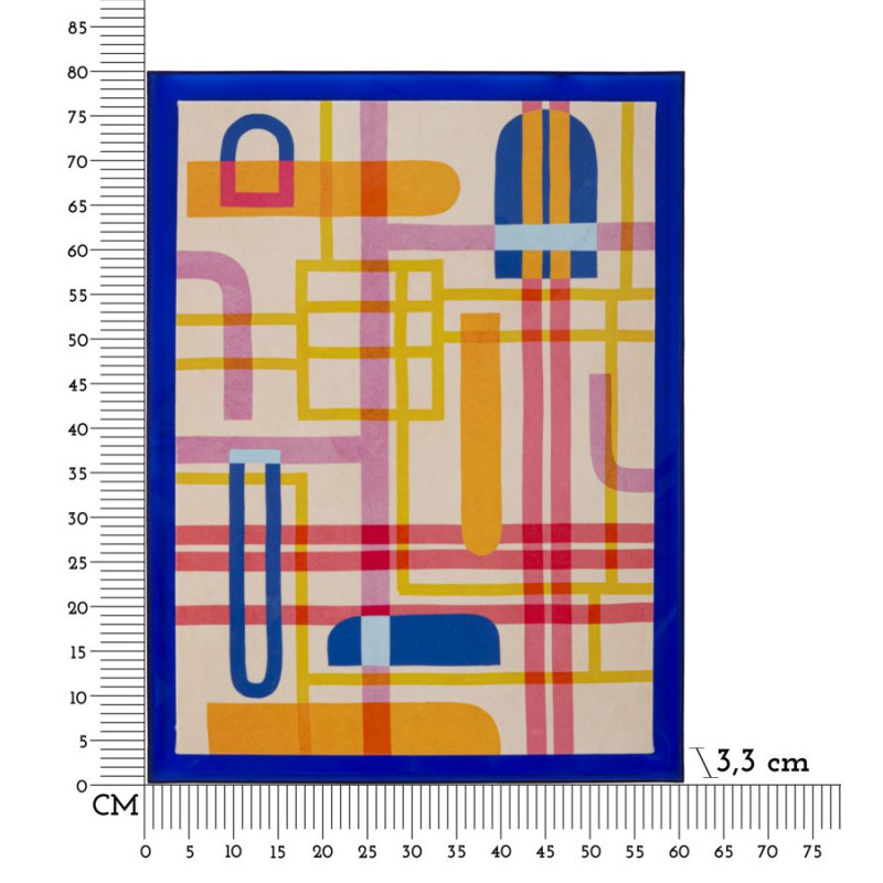 Impression sur toile Picassiy H – Art moderne et dynamisme (50 x 3,3 x 70 cm)