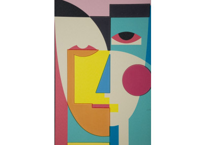 Impressão em tela Picassiy B – Originalidade e estilo contemporâneo (50 x 3,3 x 70 cm)