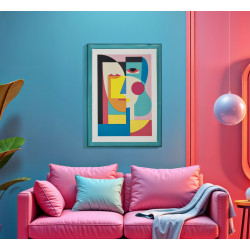 Impressione su tela Picassiy B – Originalità e stile contemporaneo (50 x 3,3 x 70 cm)