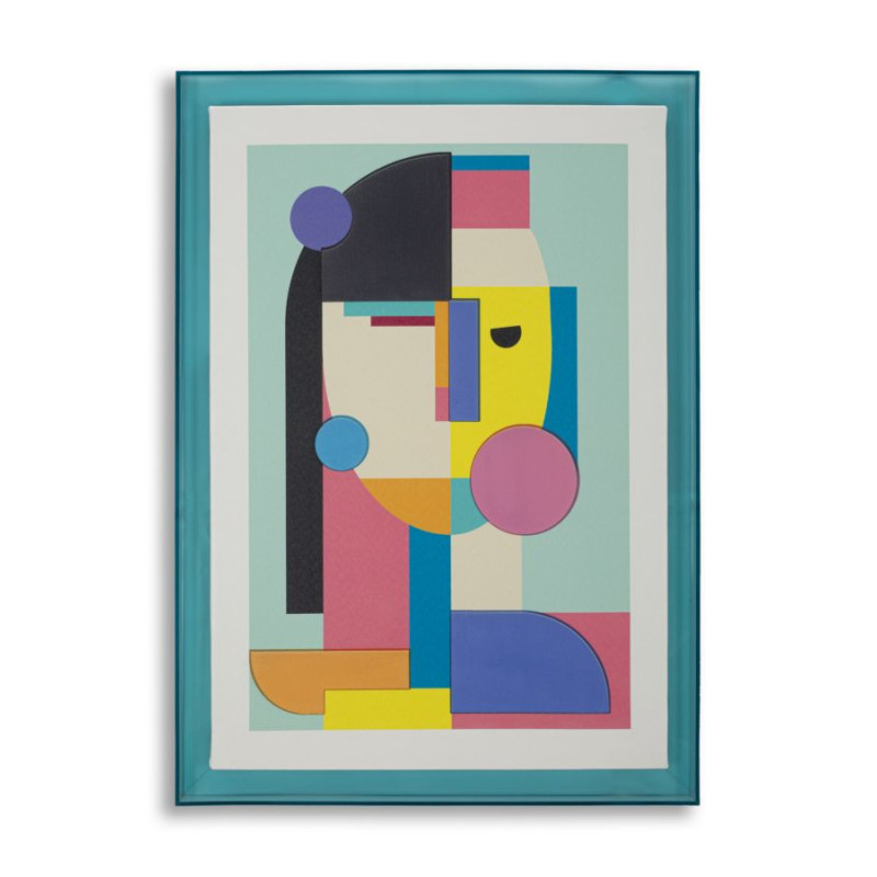 Impressione su tela Pop Art H – Esplosione di colori ed energia (50 x 3,3 x 70 cm)