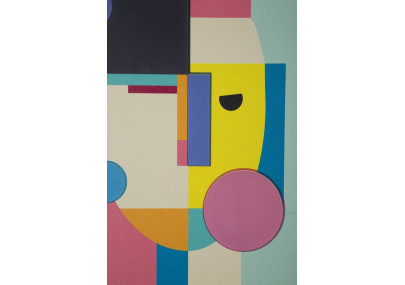 Impressão em tela Pop Art H – Explosão de cores e energia (50 x 3,3 x 70 cm)