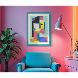 Impresión en lienzo Pop Art H – Explosión de colores y energía (50 x 3,3 x 70 cm)