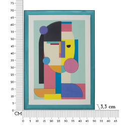 Impressione su tela Pop Art H – Esplosione di colori ed energia (50 x 3,3 x 70 cm)