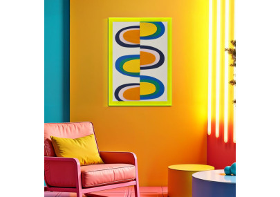 Impresión en lienzo Pop Art L – Diseño gráfico e impacto visual (50 x 3,3 x 70 cm)