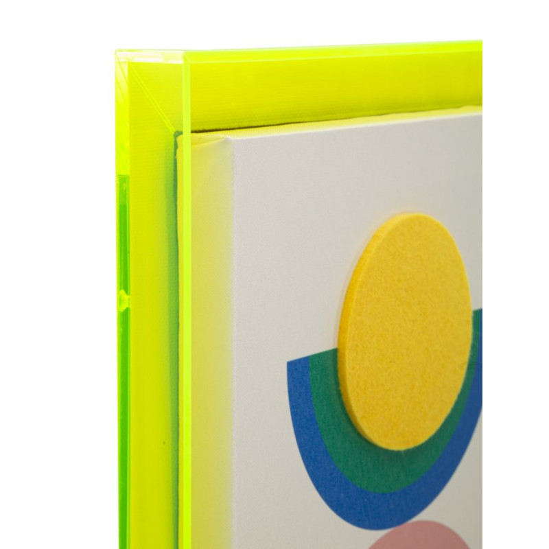 Impression sur toile Pop Art avec cadre L – Explosion de couleurs et énergie murale (50 x 3,3 x 70 cm)