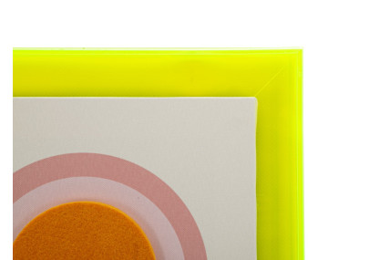 Impressione su tela Pop Art con cornice L – Esplosione di colori ed energia murale (50 x 3,3 x 70 cm)