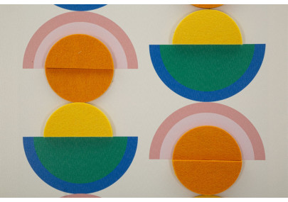 Impressão em tela Pop Art com moldura L – Explosão de cores e energia para paredes (50 x 3,3 x 70 cm)