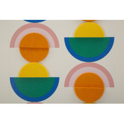 Impressione su tela Pop Art con cornice L – Esplosione di colori ed energia murale (50 x 3,3 x 70 cm)