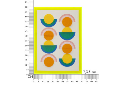 Impressione su tela Pop Art con cornice L – Esplosione di colori ed energia murale (50 x 3,3 x 70 cm)