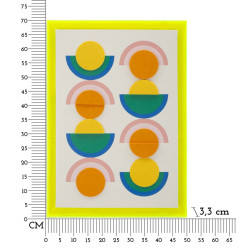 Impresión en lienzo Pop Art con marco L – Explosión de color y energía mural (50 x 3,3 x 70 cm)