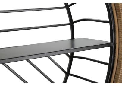 Étagère murale CEBU – Organisation bohème chic et moderne (72,5 x 18 x 65 cm)