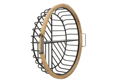 Étagère murale CEBU – Organisation bohème chic et moderne (72,5 x 18 x 65 cm)