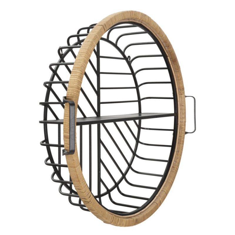 Étagère murale CEBU – Organisation bohème chic et moderne (72,5 x 18 x 65 cm)