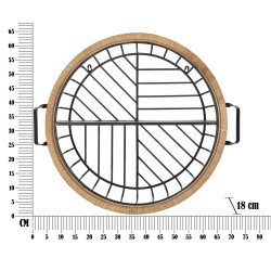 Étagère murale CEBU – Organisation bohème chic et moderne (72,5 x 18 x 65 cm)