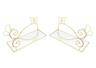 Ensemble de 2 papillons pour lit mural – Fantaisie aérienne et charme décoratif (41,5 x 18 x 21 cm)