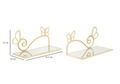 Ensemble de 2 papillons pour lit mural – Fantaisie aérienne et charme décoratif (41,5 x 18 x 21 cm)