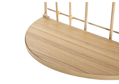 Étagère double architecture – Design original et pratique pour vos murs (34,5 x 18 x 45,5 cm)