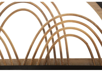 Étagère OPORTO avec cintres – Polyvalence et élégance murale (46 x 15,5 x 30 cm)