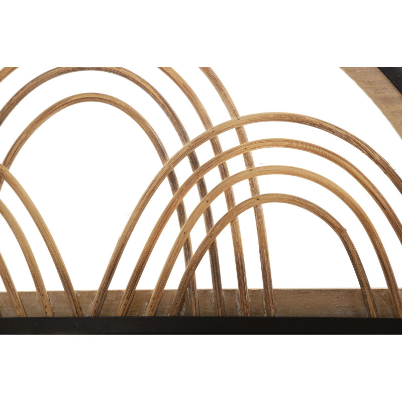 Étagère OPORTO avec cintres – Polyvalence et élégance murale (46 x 15,5 x 30 cm)