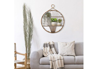 Étagère FUJI – Sobriété et chic décoratif pour votre intérieur (60,5 x 10,5 x 76 cm)