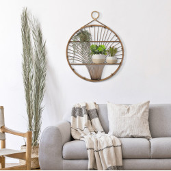 Étagère FUJI – Sobriété et chic décoratif pour votre intérieur (60,5 x 10,5 x 76 cm)