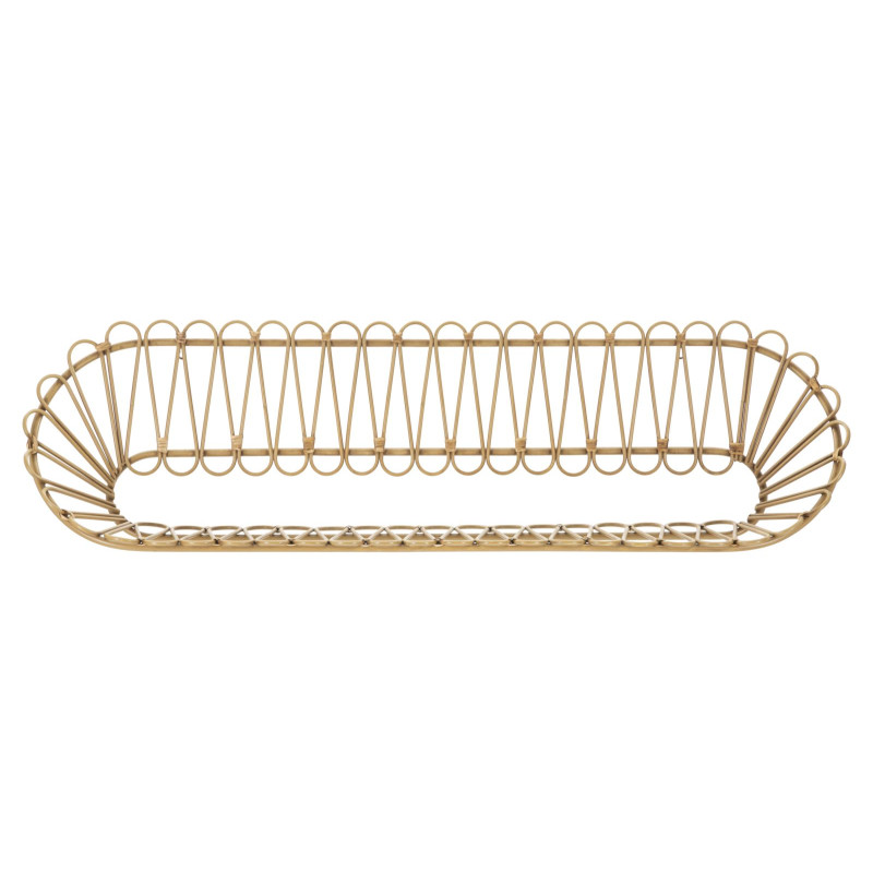 Étagère murale Panama – Grande capacité et style bohème impressionnant (162 x 28 x 43,5 cm)