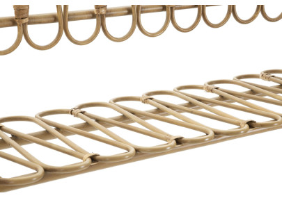 Étagère murale Panama – Grande capacité et style bohème impressionnant (162 x 28 x 43,5 cm)