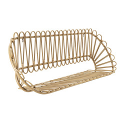 Étagère murale Panama – Grande capacité et style bohème impressionnant (162 x 28 x 43,5 cm)