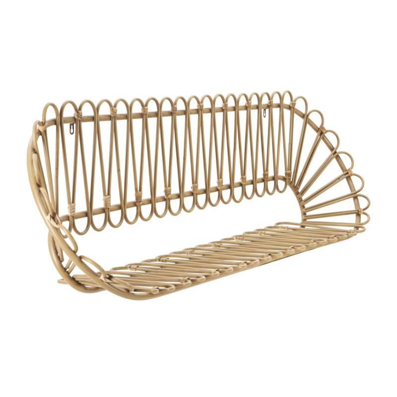 Étagère murale Panama – Grande capacité et style bohème impressionnant (162 x 28 x 43,5 cm)