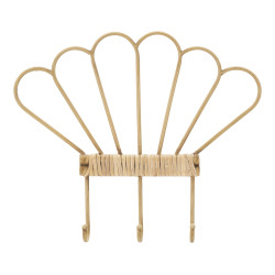 Cintre mural Panama à 3 crochets – Organisation pratique et design raffiné (37,5 x 5 x 32,5 cm)