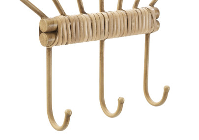 Cinturón de pared Panamá con 3 ganchos – Organización práctica y diseño refinado (37,5 x 5 x 32,5 cm)