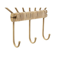 Cinturón de pared Panamá con 3 ganchos – Organización práctica y diseño refinado (37,5 x 5 x 32,5 cm)