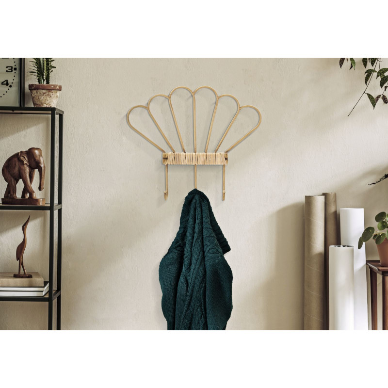 Cintre mural Panama à 3 crochets – Organisation pratique et design raffiné (37,5 x 5 x 32,5 cm)