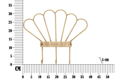 Gancio da parete Panama a 3 ganci – Organizzazione pratica e design raffinato (37,5 x 5 x 32,5 cm)