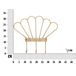Cinzento de parede Panama com 3 ganchos – Organização prática e design refinado (37,5 x 5 x 32,5 cm)