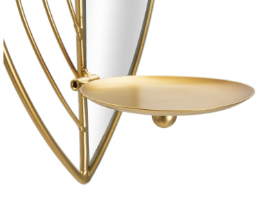 Set da 2 portacandele a forma di foglia – Luminosità ed eleganza romantica (18 x 13 x 41 cm / 15 x 13 x 35 cm)